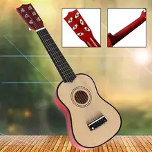 Дерево нейлон 6 струн Гавайские гитары укулеле мини гитара музыкальный инструмент для детей подарок 21 дюймов сопрано липа акустическая игрушка Подарки
