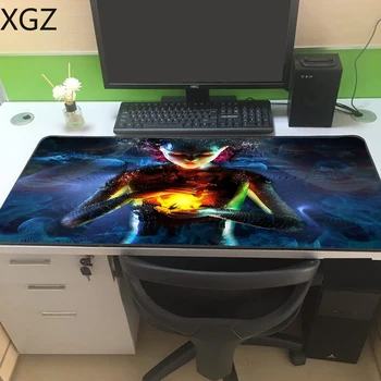 

XGZ Fantasy World Girl Custom Black Lock-edge Mousepad XxL Oversized Large Gamer Game Keyboard Pad Computer Tablet Mouse