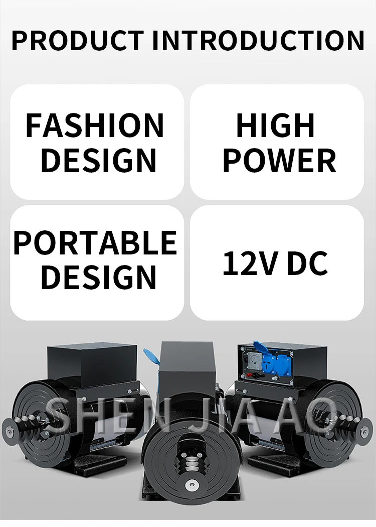 Small Generator 10KW Single-phase Motor Diesel Generator Set All Copper Inner Co