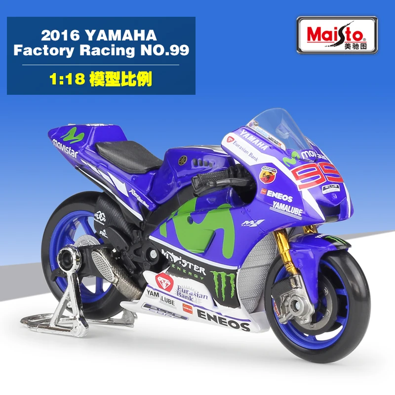 Kopen 118 Maisto 2018 Yamaha Yzr M1 #46 V. rossi Ducati GP18 #04 Andrea Honda Repsol RC213V #93 Marquez Racing Diecast Motorfiets