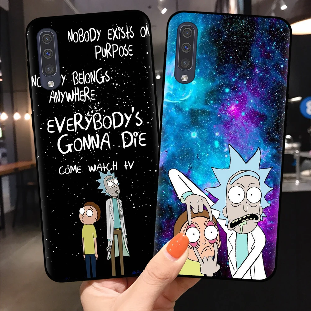 

Rick and Morty Cartoon Anime Phone Case For Huawei P10 P20 P30 Lite Mate 10 20 30 Lite Pro Soft TPU Black Silicone Cover Coque C
