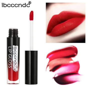 

IBCCCNDC Waterproof Batom Velvet Liquid Lipstick Sexy Red Lip Tint 12Color Lip Gloss Makeup Long Lasting Matte Nude Lipgloss