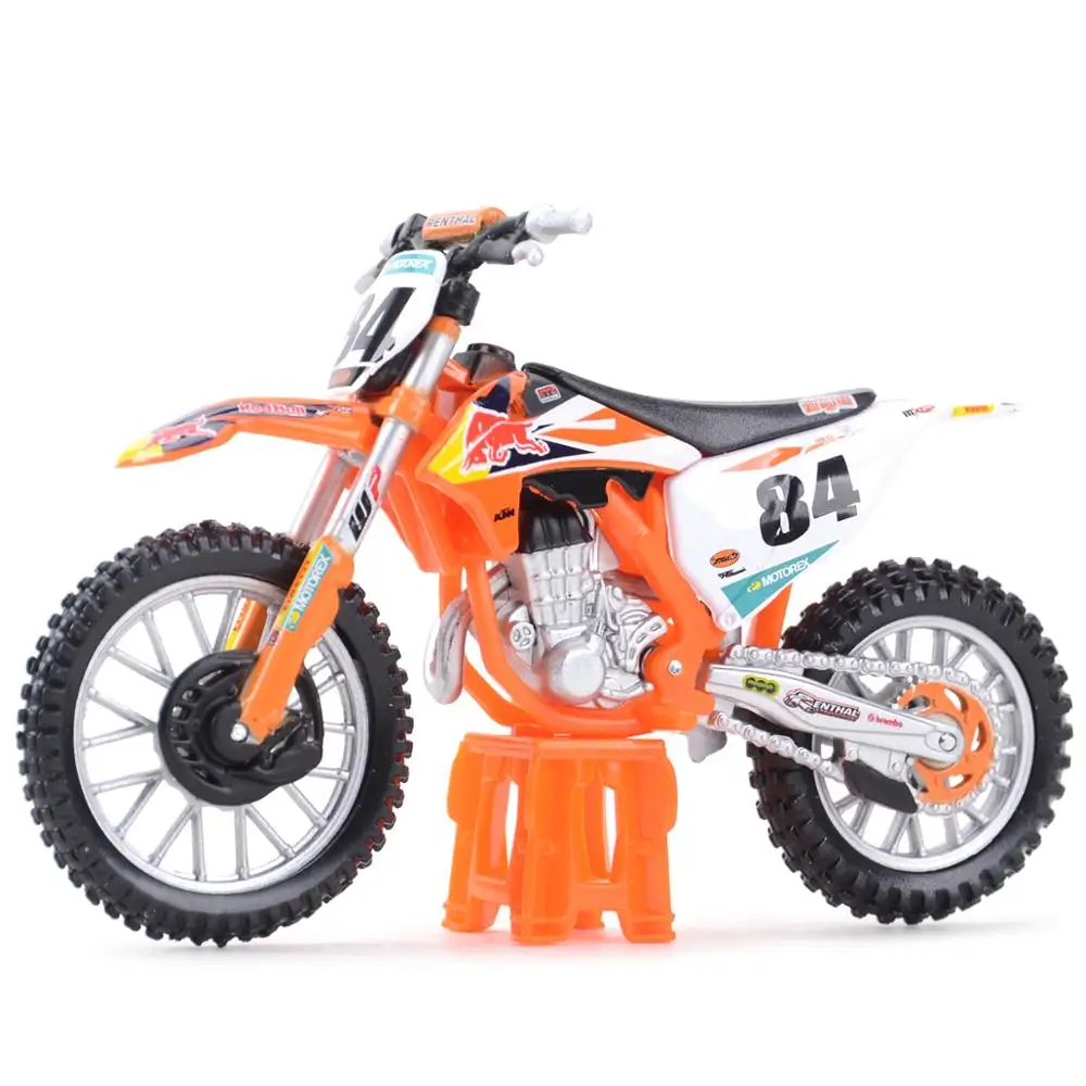 Bburago 1:18 2018 KTM-450 SX-F Factory Edition Static Die Cast Vehicles Collectible Motorcycle Model Toys maisto 1 24 jeep renegade suv off road vehicle static die cast vehicles collectible model car toys