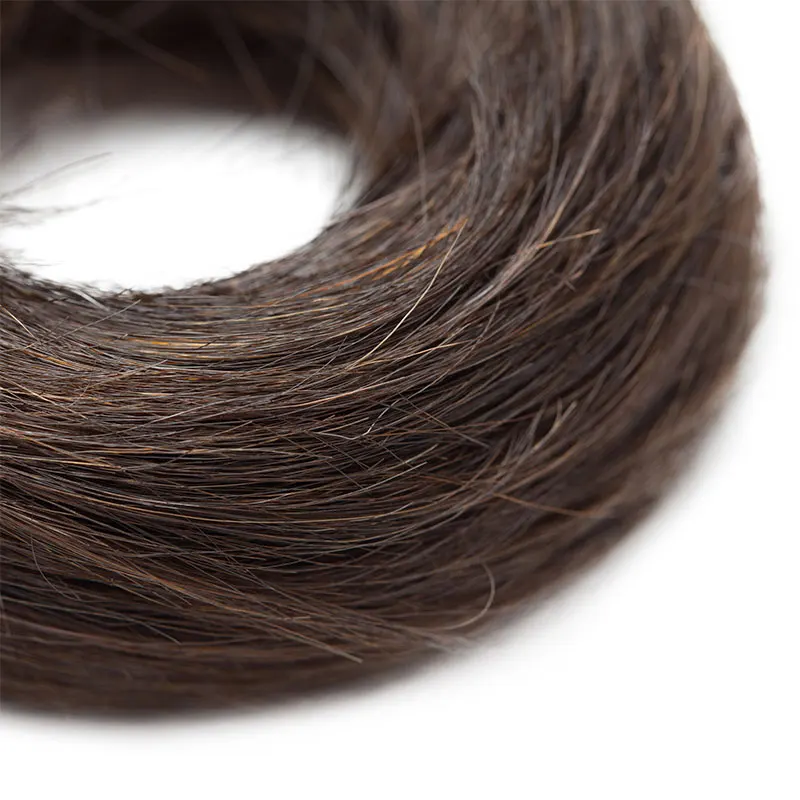 sego European Human Hair Non-Remy Rubber Band Chignon 23g Black Brown Natural Dount Chignon 6 Colors 100% Human Hair Pure Color