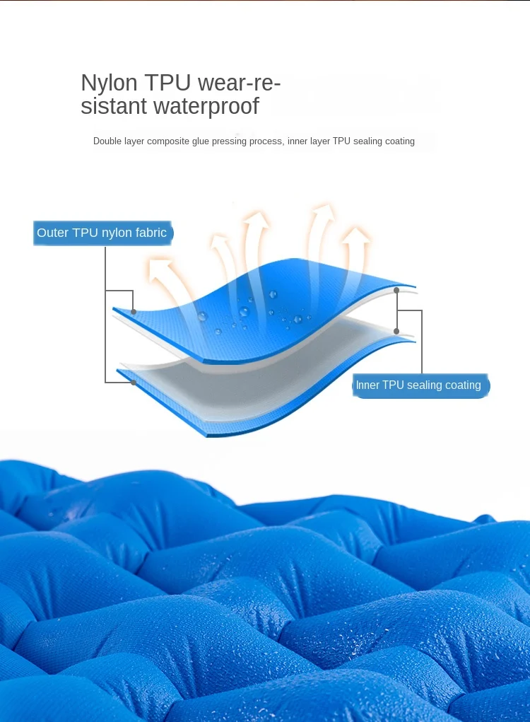 Colchão de ar Cama de ar Esteira de Acampamento Almofada de Dormir Ultraleve ao ar Mat com Pillow Naturehike Livre Moistureproof Camping Almofada Inflável 7 livre moistureproof almofada inflável esteira de ar