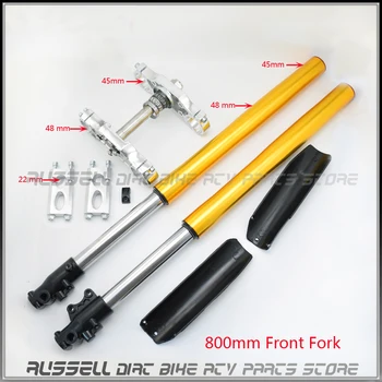 

800mm Upside Down Front Fork Shock Absorber Suspension Triple Tree Clamp Dirt Pit Bike