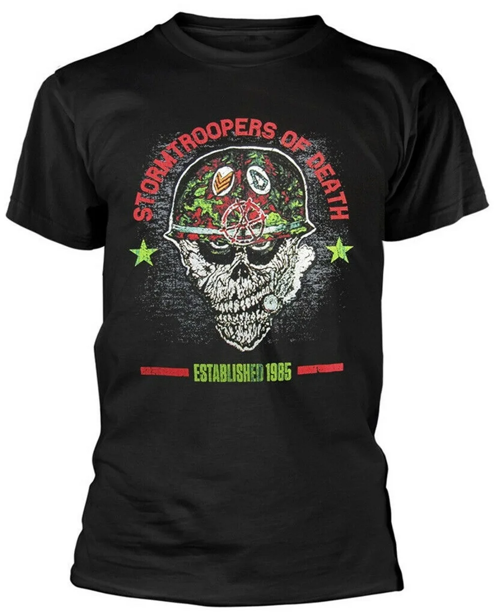 Stormtroopers Of Death (S.O.D) шлем (черная) футболка новые хлопковые топы больших размеров |