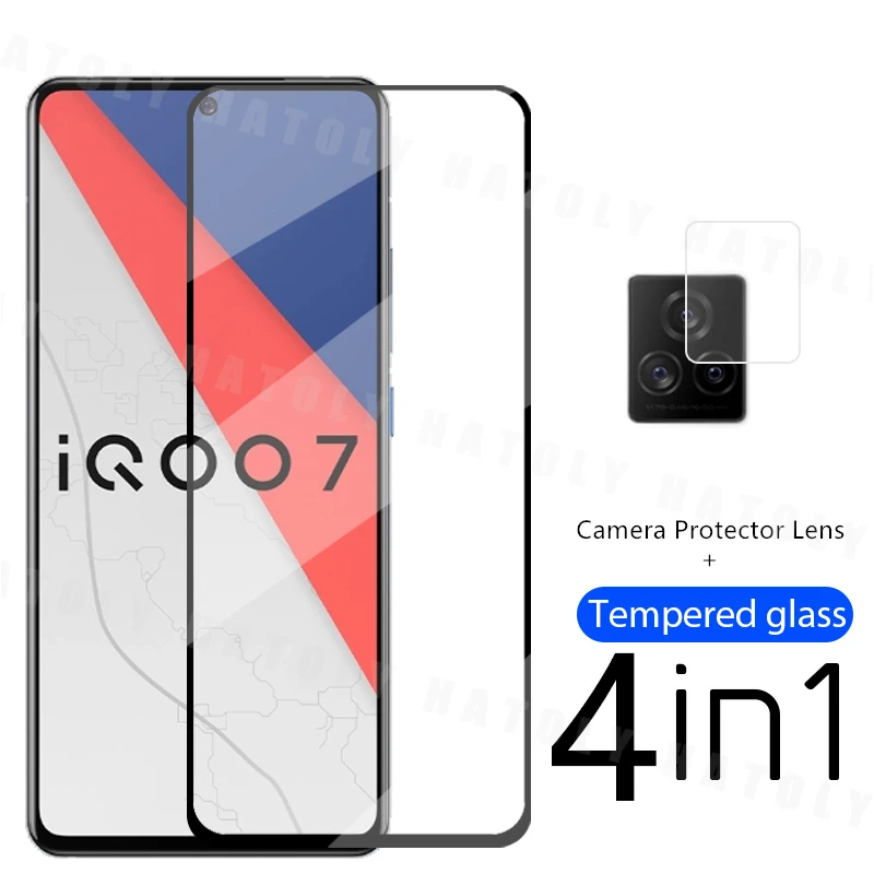 2.5D Защита экрана для Vivo IQOO 7 закаленное стекло 9H пленка телефона защитная