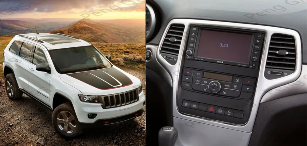 Android для JEEP Grand Cherokee 2010- Tesla экран PX6 автомобильный мультимедийный плеер без dvd Радио gps навигация трек 1 din