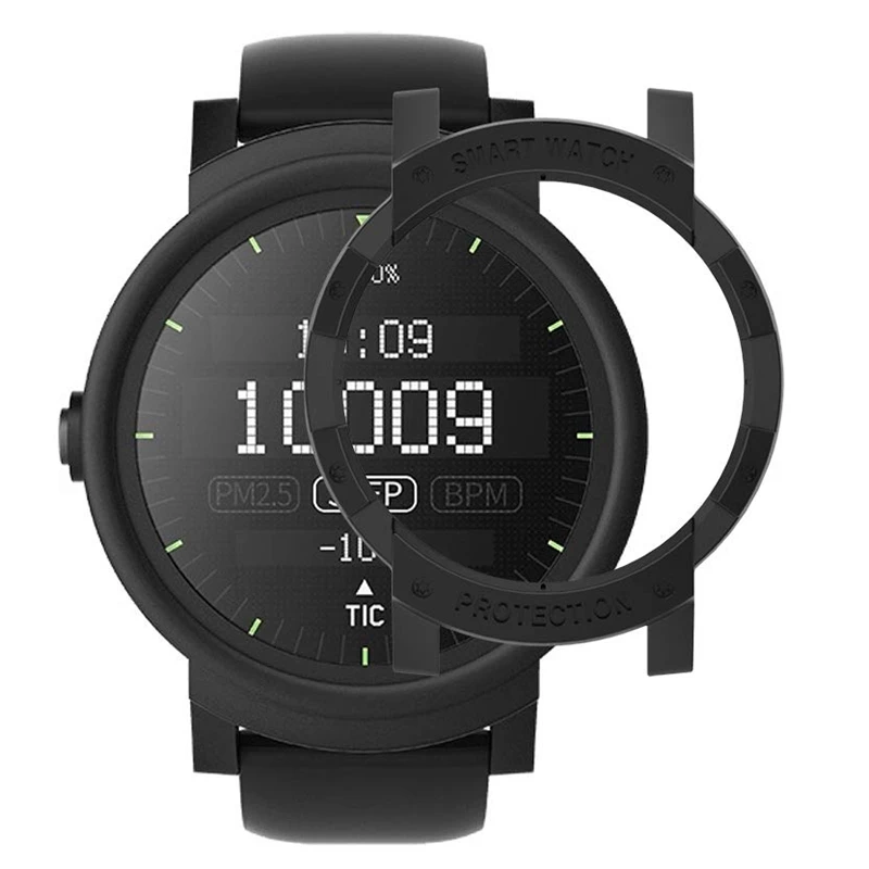 Защитный чехол для ПК с защитой от царапин для смарт-часов Ticwatch E, ультра легкий, легко установить(желтый