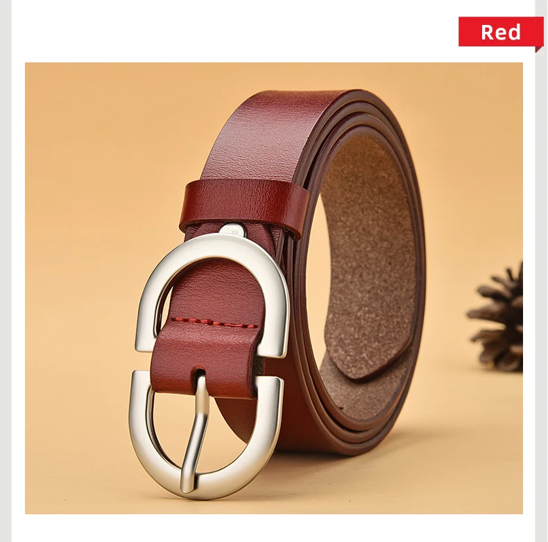 Female Fashion Metal Round Buckle Belt