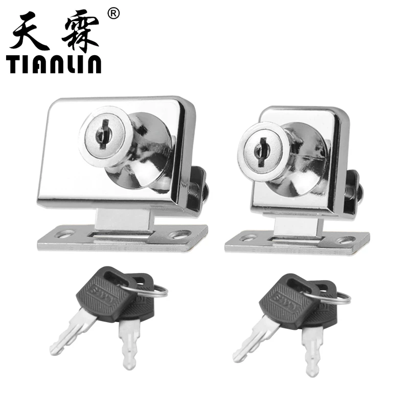 

Manufacturers Direct Selling Double Door Glass Cabinet Door Lock Showcase Glass Door Lock Glass Counter Lock Multi-Specification