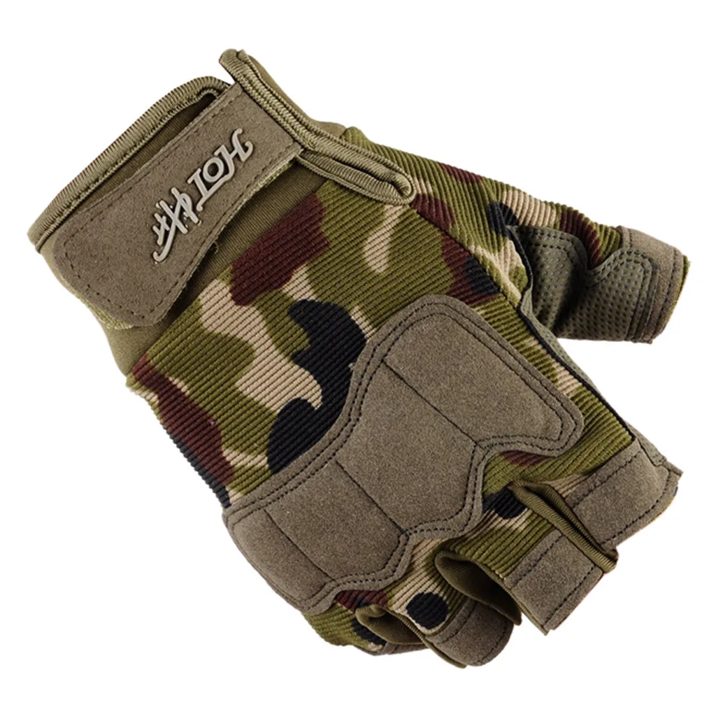 Outdoor Gloves Men Sports Military Tactical Hunting Hiking Glove Half Finger Paintball Camping Motorcyle Racing Cycling Gloves