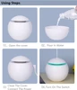 120ml Home Colorful Humidifier The desktop Ultrasonic Aromatherapy Diffuser Mist Maker Fogger for car  Office Aroma Difuser 4