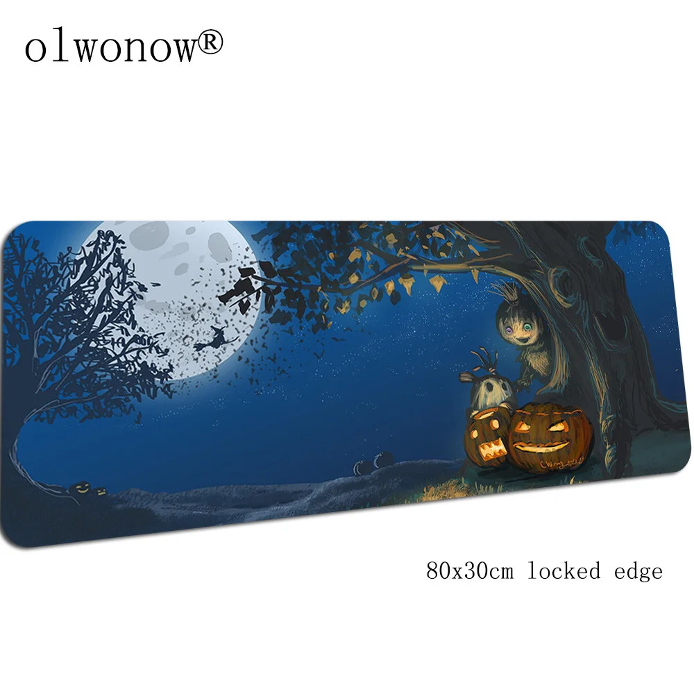design 5 Хэллоуин Тыква коврик для мыши 80x30 см игровой коврик для мыши большой геймерский коврик esports игровой компьютерный стол padmouse коврики для игровой клавиатуры - Цвет: design 5