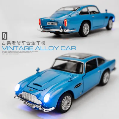 

Diecast 1:32 Scale Aston Martin Car Models Of Cars Metal Model Sound And Light Pull Back SUV For Kids Doors Can Be Opened