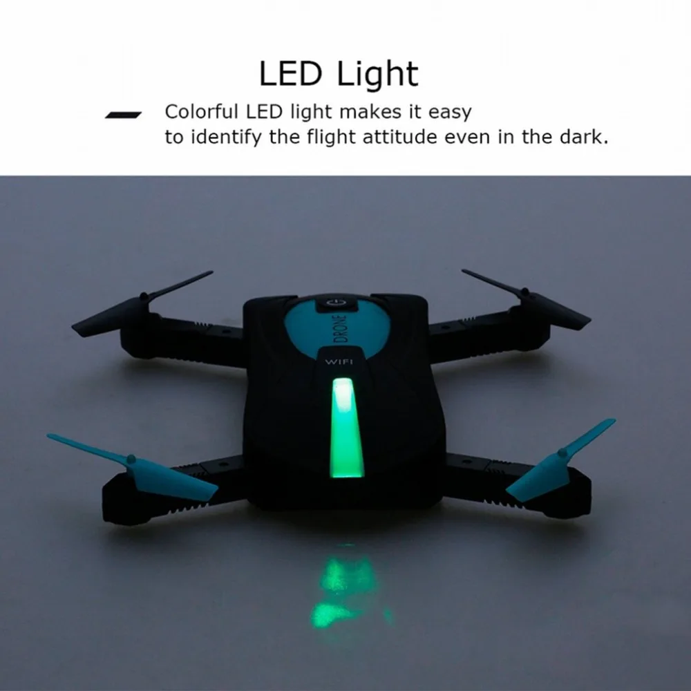 JUN YI TOYS JY018 Камера 2,4 ГГц 6-Axis Gyro Wifi FPV складной Дрон для селфи G-Сенсор удержания высоты
