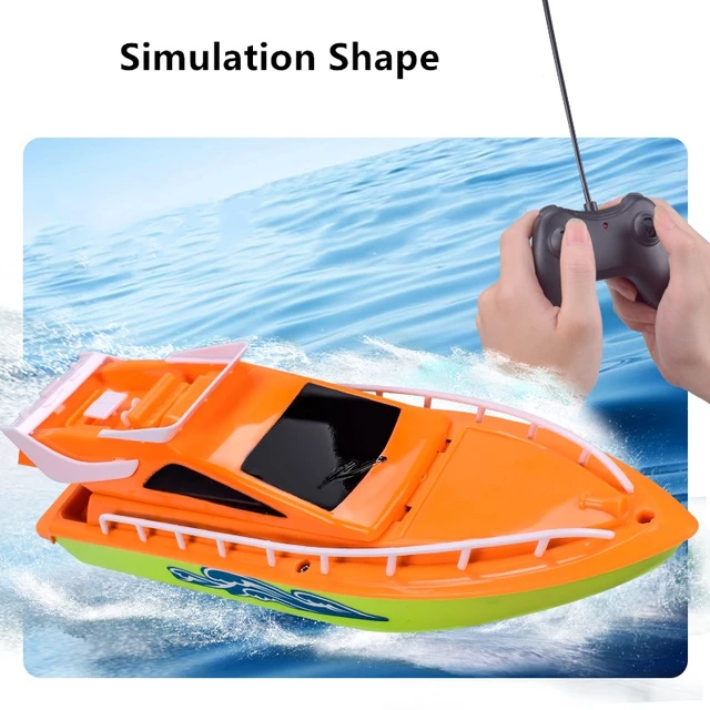Removable Cabin Design High Speed Racing RC Speedboat Two Way Navigation Dual Motor Backward Reset Simulation Shape RC Boat Toy 2