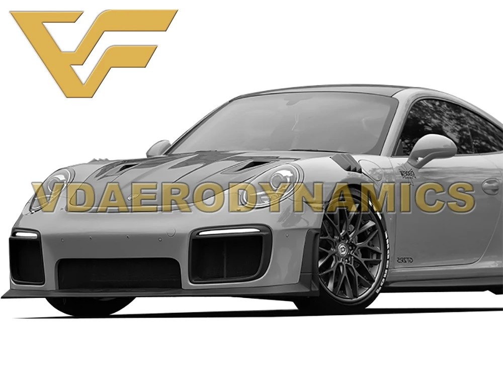 Подходит для 11-19 991 Porsche 911 Carrera VAD-GT2RS полный комплект кузова-передний бампер задний бампер боковые юбки крылья спойлер капот