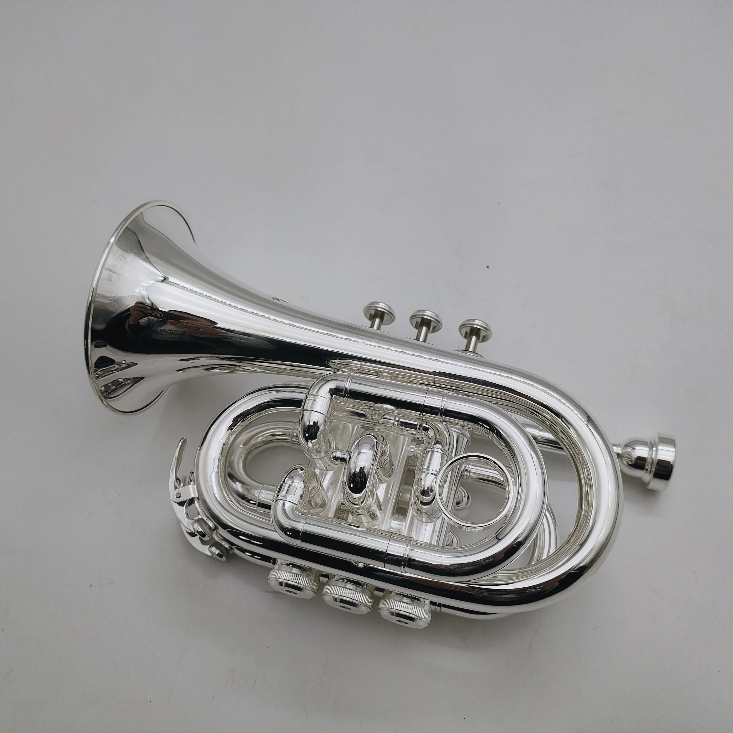 Professional Bach TR6500 Bb Pocket Trumpet Sliver Plated Musical instrument With Case Accessories