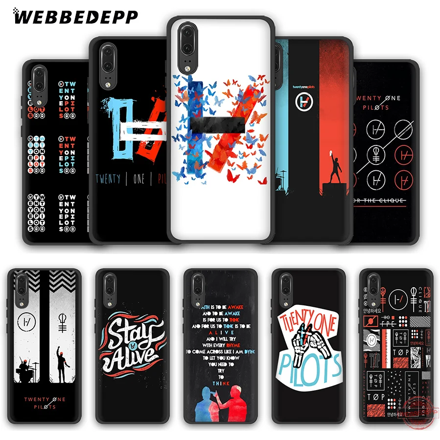 WEBBEDEPP Twenty One Pilots 21 band Soft Case for Huawei P Smart Z Plus 2018 2019 &amp Y6 Y7 Y9 Prime V20 | Мобильные телефоны и