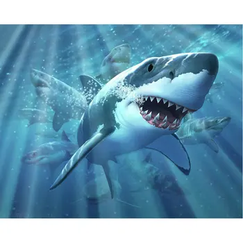 

5D DIY animalS diamond painting shark full square/round diamond kit painting rhinestones embroidery art home decor gift handmade