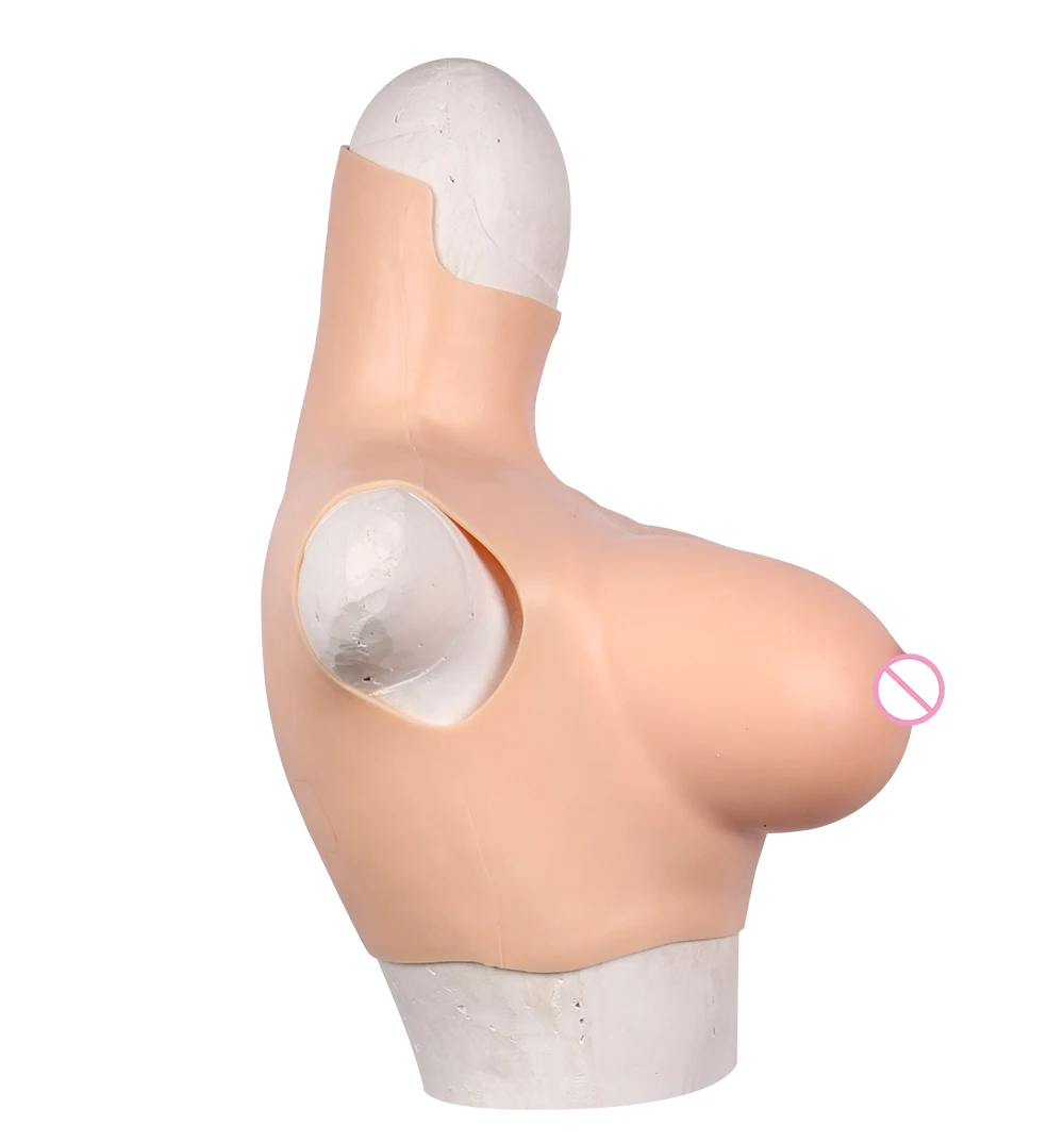 EYUNG Top quality E Cup Realistic Silicone Breast Form Artificial Boobs Enhancer Crossdresser chest for man shemale Trandsgender (7)
