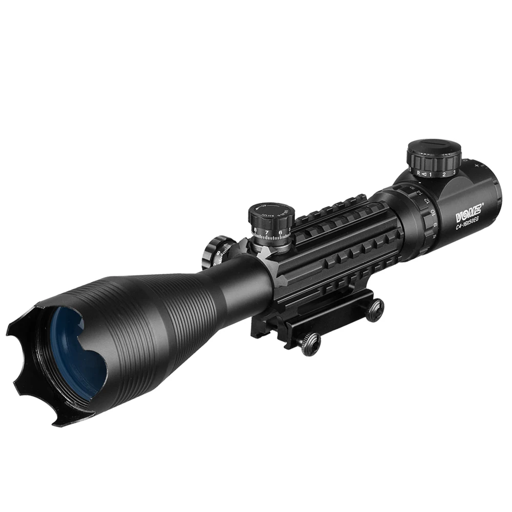 4-16x50 EG Tactical Optical Rifle Scope Holographic 4 Reflex Sight Red Dot With Laser Combo Hunting Air Guns