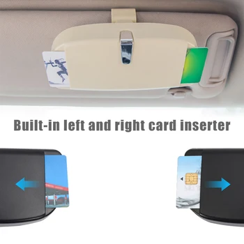 

Multifunctional Car Sunglasses Glasses Case Visor Card Inserter Card Holder NJ88