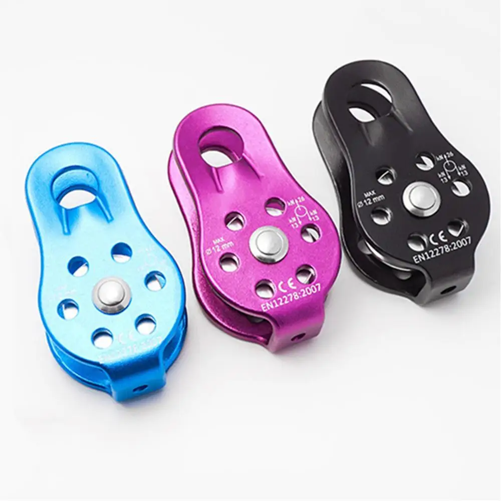

Rock Climbing Pulley 26KN Fixed Sideplate Single Sheave Pulley Outdoor Survival Tool High Altitud Traverse Hauling Gear Sheave