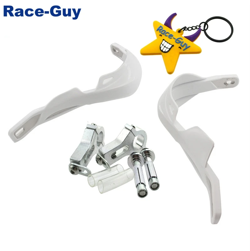 Белый 7/8 &quot22 мм ручной протектор для Pit Dirt Bike Enduro ATV Quad 4 Wheeler Мотоцикл YCF SSR SDG IMR Kayo