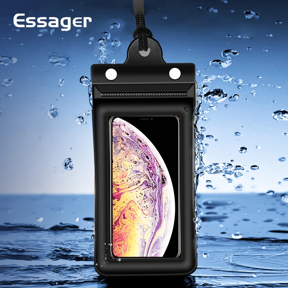 Essager Waterproof Case For iPhone 11 Pro Xs Max Xr Xiaomi mi 10 Redmi Note 8 Protective Phone Pouch Swimming Water proof Cover