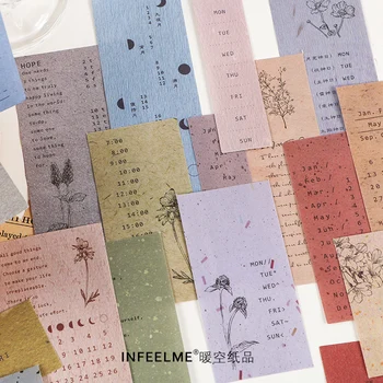 

30Pcs\DIY creative cute retro personality fun can tear Post-it notes message student stationery office supplies notebook