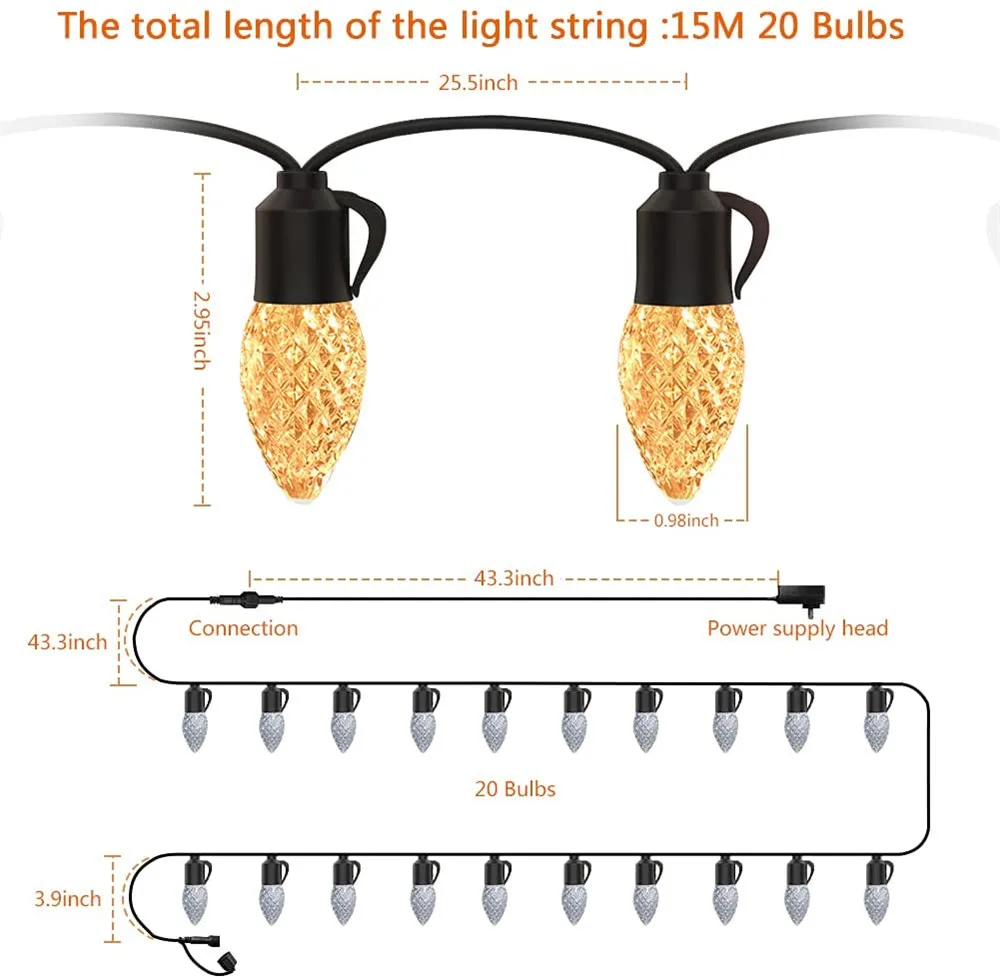 Рисунок 2 - Праздничная гирлянда с 20 светодиодами