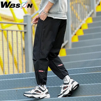 

Wbson Casual Pants Men Sweat Pants Joggers Streetwear Pants Men Hip Hop Pants Male Personalized Ribbon Pants K115
