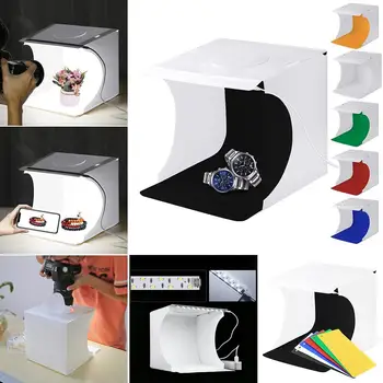 

Portable Foldable LED Mini Photography Light 20pcs 550LM 3.5W 6000-6500K Box 5V 1A White 191g
