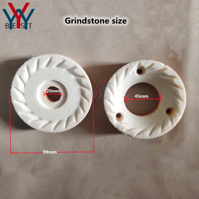 Grain Food Grinding Machine Parts Peanut Butter Grinder Disc Sesame Nuts Mild Stone Disc 100 tipo um Conjunto