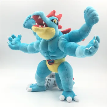 

Anime Games Pikachu series new 30CM Croconaw plush toy Swire armor stuffed toys A birthday present for children
