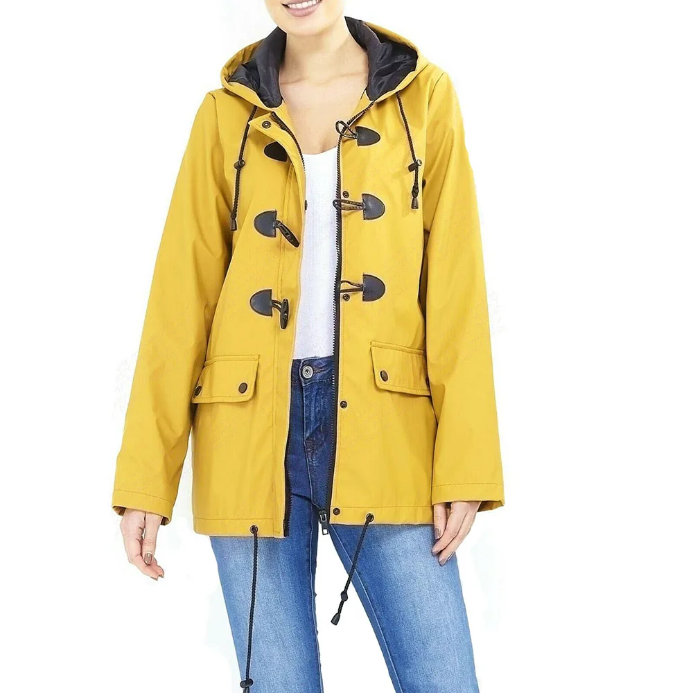 Winter Long Hooded Coat For Women Solid Colour Waterproof Windbreaker Ladies Casual Pockets Trench Coat Jackets abrigo D30