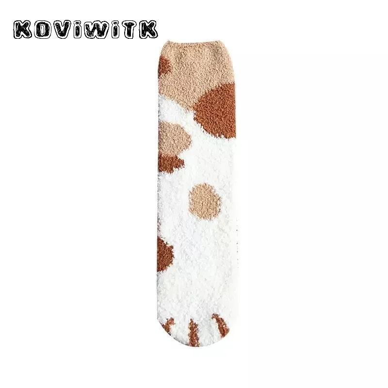 Модные женские кошки Paw полоса 3d носки для сна с милыми и забавными для девочек из плотной ткани с рисунками зверей из мультфильмов носок с пальцами Колготки чулочно-носочные изделия носок с изображением зебры принтом «Тигр», «кошка ног носки