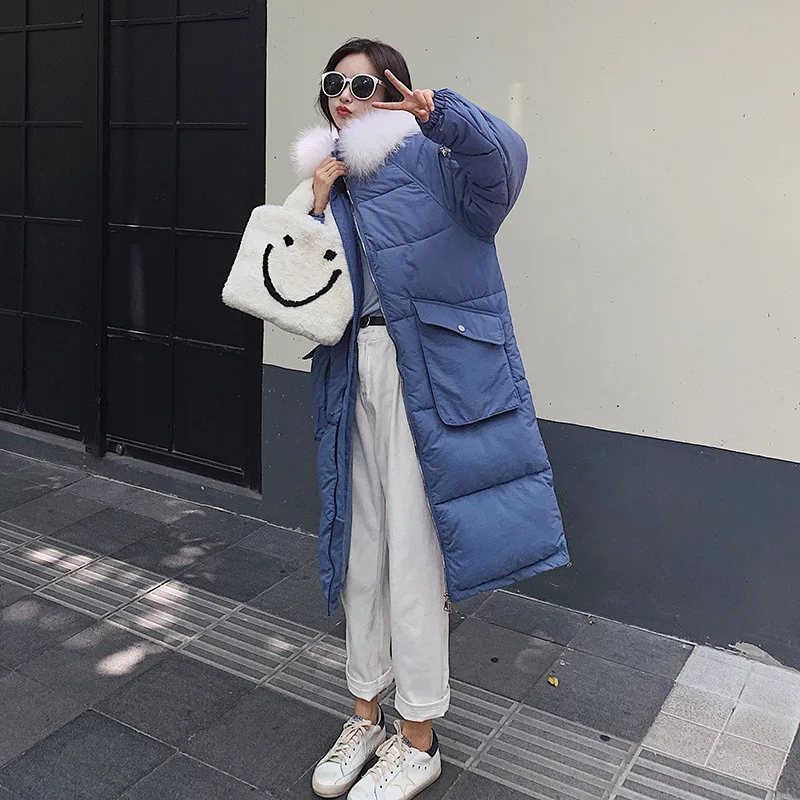 

2019 Winter New Style Dongdaemun down Jacket Cotton-padded Clothes WOMEN'S Dress Mid-length over-the-Knee Cotton-padded Clothes