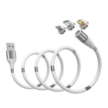 

Three In One Magnetic Absorption Data Cable Fast Charging Linecharging Support Data Transmission All Of Mobilephone For Xiaomi
