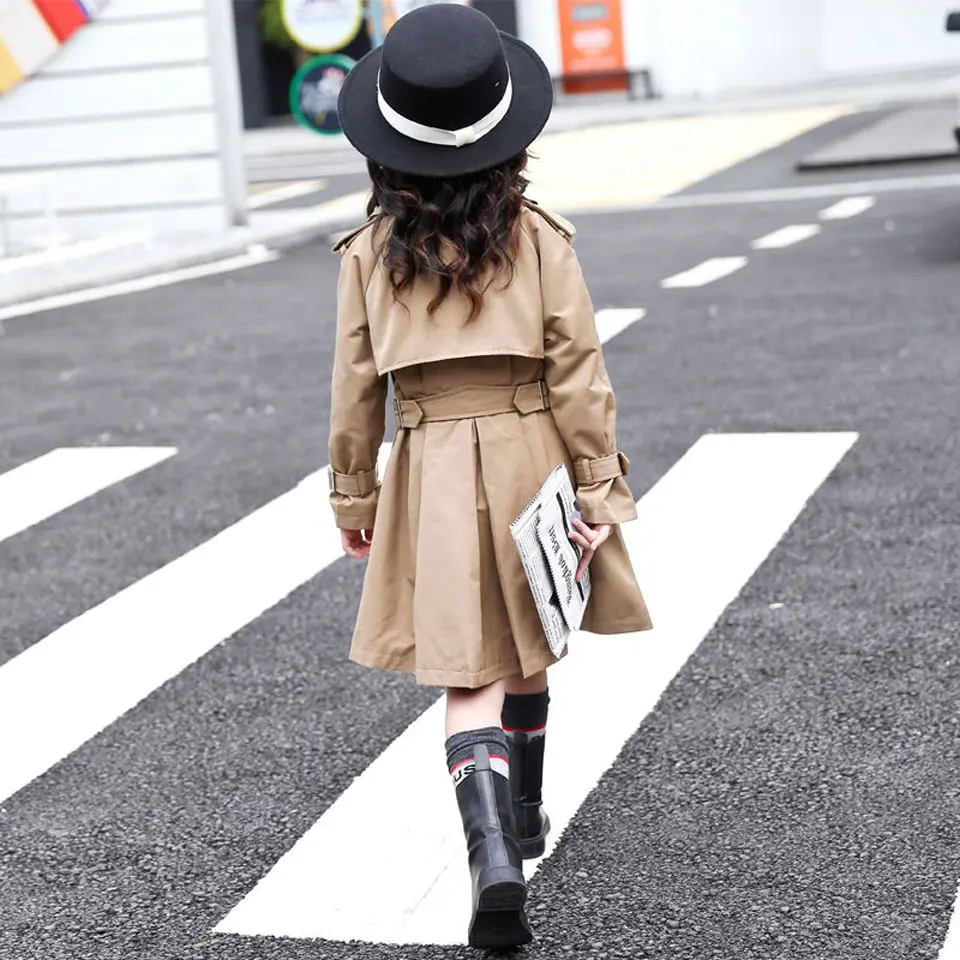 

Fashion 2019 Children Brand Wind Coats for Baby Girls Outerwear Spring & Fall Trend Style Princess Girls Jackets Kids Coat