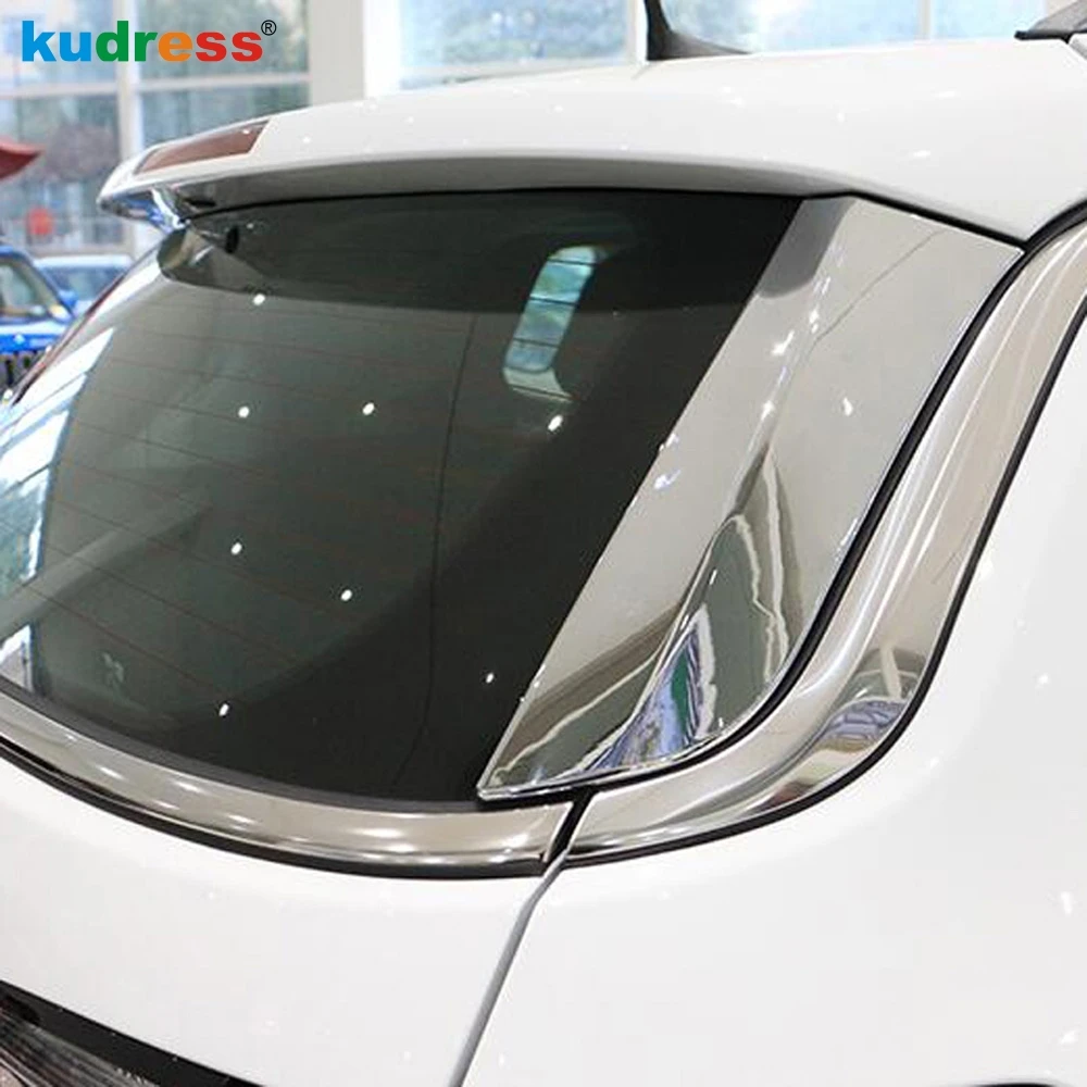 Для Jeep Compass 2017 2018 2019 2020 хром задний спойлер крышка обшивки треугольное боковое