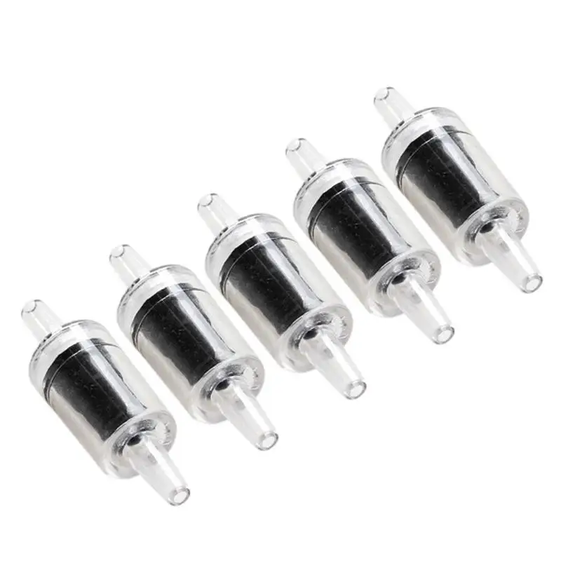 

One Way Non-Return Check Valve Aquarium Air Pump Accessories Compatible with 4mm Air Pipe Black Aquarium Supplies