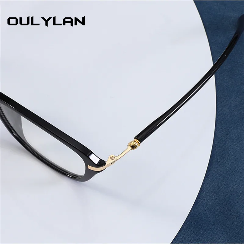 Oulylan TR90, прозрачные очки, мужские, Ретро стиль, оптические оправы для очков, для женщин, Ретро стиль, близорукость, оправа унисекс
