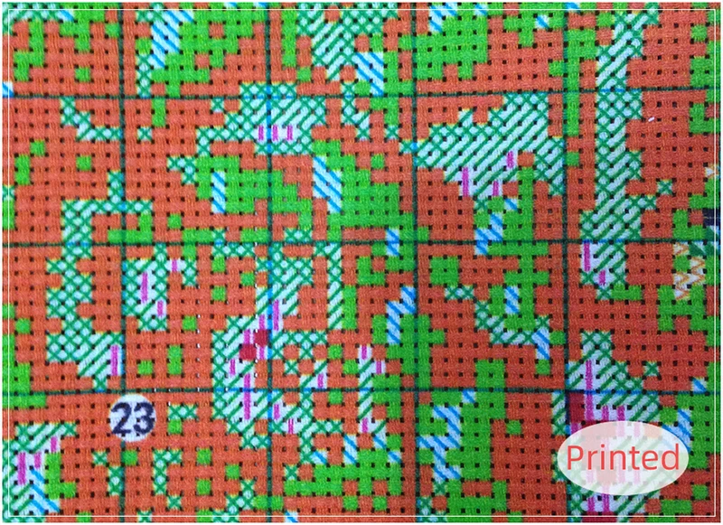 Description Picture 6 of itemDIY Scenery Cross Stitch Complete Kits Embroidery Four Season Garden Painting Printed Fabric Needle Arts&Craft Home Decoration