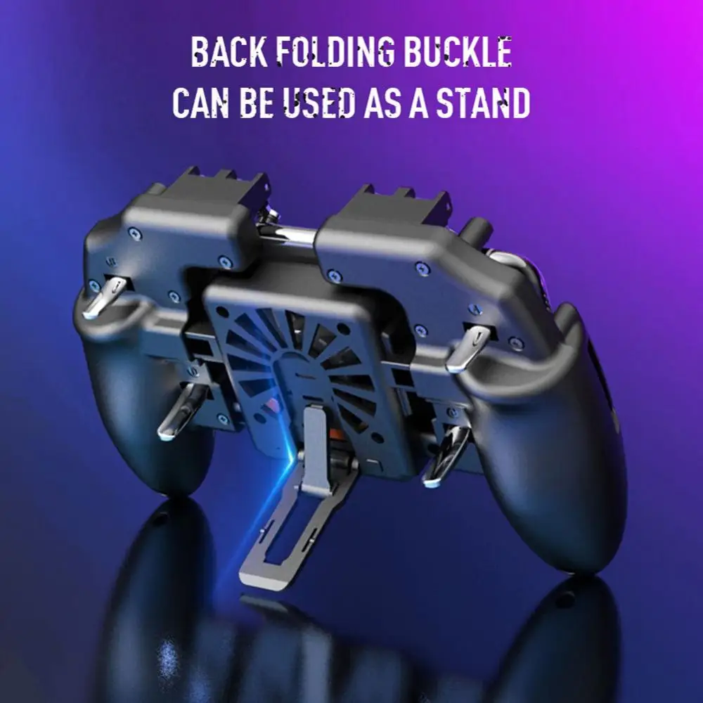  Hot Six Finger PUBG Mobile Game Controller Gamepad Trigger Aim Button L1R1 Joystick For IPhone Andr