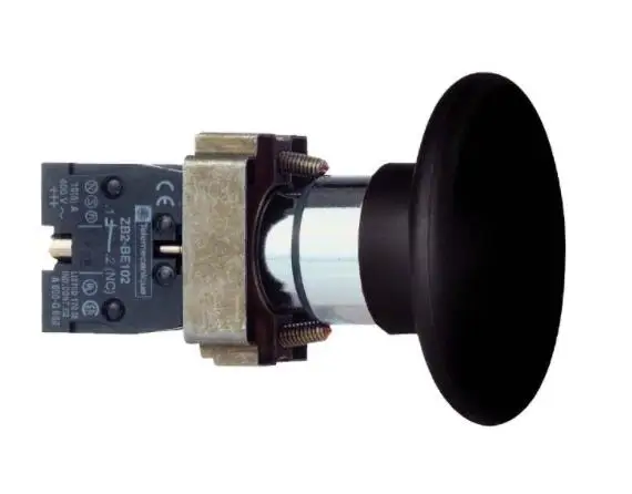 

Гриб с кнопкой XB2BR21 XB2BR21C = ZB2BZ101C + ZB2BR2C Ø 22, черный, диаметр грибчатой головки Ø 60, возврат пружины, 1 NO
