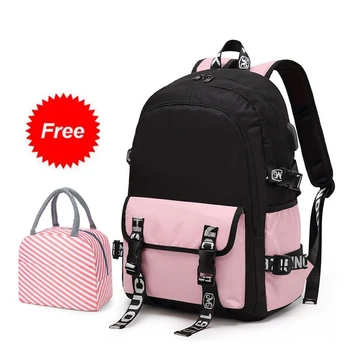 

Lightweight Oxford Teen Backpacks for Girls School Backpack Waterproof Kids Schoolbag Children Bookbag 2020 New Casual Daypack